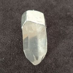 Quartz crystal pendant made of 925 sterling silver