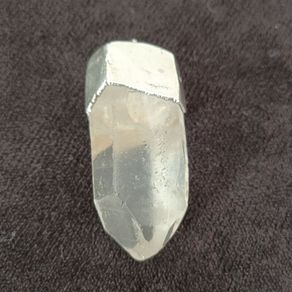 Quartz crystal pendant made of 925 sterling silver