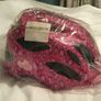 Girls pink bicycle helmet with light Image 3
