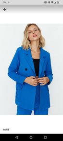 NEW blue blazer size10 eu38 Medium