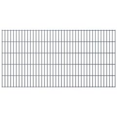 2D Garden Fence Panel 2.008x1.03 m  Grey