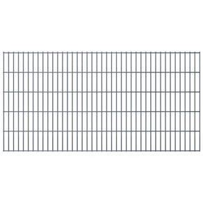 2D Garden Fence Panel 2.008x1.03 m  Grey