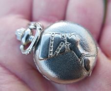 small Pocket Watch with Cleopatra, quarts - fresh battery