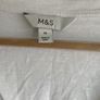 M&S ladies white v neck T-shirt size 16 new without tags Image 2