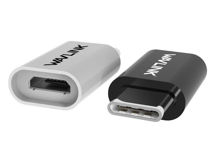 Wavlink 2PCS USB-C (Male) to Micro USB OTG (Female) Data Sync Adapter/Convertor Connector (Brand New/Warranty)