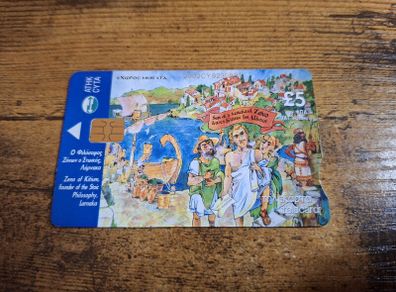 Cyprus Phonecard "Zeno of Kitium", used, 9/2002, 3 Cypriot Pound - free standard postage