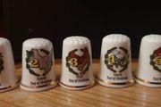 12 Days of Christmas Fine Bone China Thimbles
