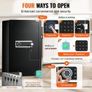 Single Door 4.0 cu.ft Safe Box with Key Lock, Password & Fingerprint, Safe Lock Box with Fireproof Bag, Key Rack, LED Light Image 2