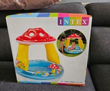 Intex paddling pool. 40 inches by 35 inches