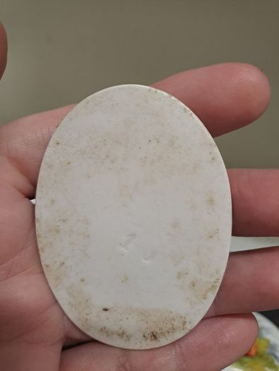 Antique Porcelain Portrait Plaques Cabochons