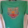 Genuine Kenzo Paris green tiger head t-shirt size S Perfect condition Postage included Image 2