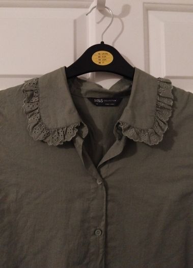 M&S green blouse size 10
