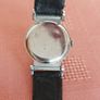 very old manual Foreign watch. Leather strap. Working. Beautiful 15 Jewels manual wind movement Swiss made . Image 6
