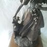 Genisis Style Bronzed Lady & Dog Figurine Image 5