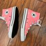 UK 1 pink sparkly converse high tops Image 6