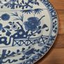 Antique 18th C. Chinese Blue N White Porcelain Plate Kangxi Period Image 5