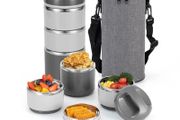 Lille Home 3-Layer Stainless Steel Lunch Box.