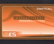 Ireland IR5 Swiftcall International Calling Card (Red) Phonecard used