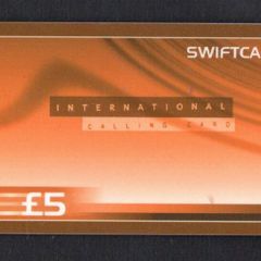 Ireland IR5 Swiftcall International Calling Card (Red) Phonecard used