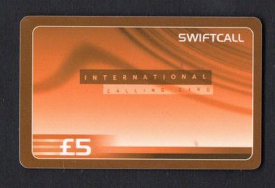 Ireland IR5 Swiftcall International Calling Card (Red) Phonecard used