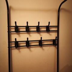 coat rack with shoe shelves