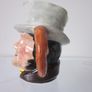 RIDGWAY Sterling Pottery Miniture Character Toby Jug Bill Sykes c. 1950s Image 2