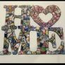 Framed Handmade Pique Assiette Mosaic Image 7