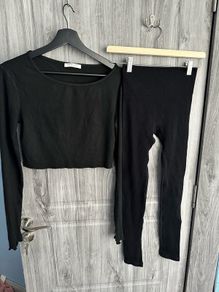 Black Leggings & Top