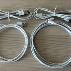 Apple USB-A to USB-C and USB-A to Lightning cables