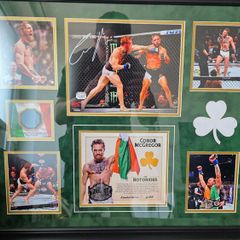 Conor McGregor Fanatics Authentic UFC 189 Framed Fight Used Canvas