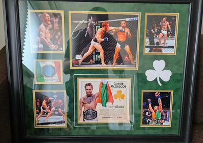 Conor McGregor Fanatics Authentic UFC 189 Framed Fight Used Canvas