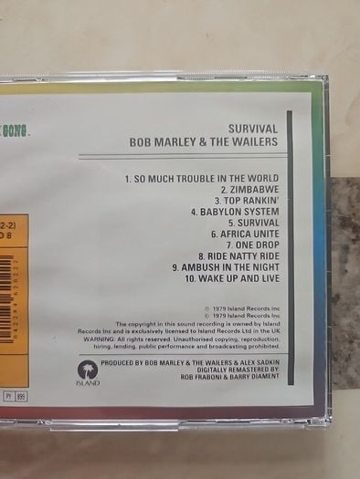 Bob Marley CD - Survival