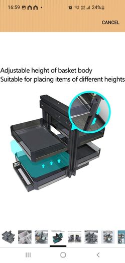 2 Tier Blind Corner Cabinet storage