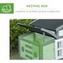Chicken Coop with Run Hen House Wooden Poultry Cage w/ Nesting Box Removable Tray Openable Roof Outdoor 140 x 67 x 88.5cm (FREE SHIPPING) Image 6