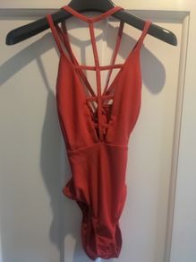 Red bodysuit