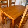 Solid wood table and 4 chairs Image 2