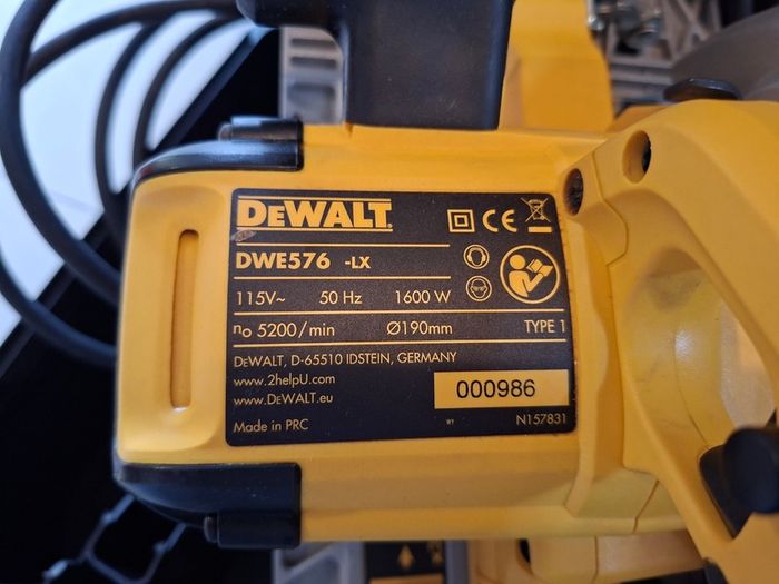 Dewalt DWE576-LX Rail Saw 110v