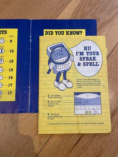 Speak and Spell original 1978 Texas Instruments boxed working English voice