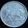 Ireland - 1928 - Shilling - Silver - Bull - KM.6 - [2714] Image 2