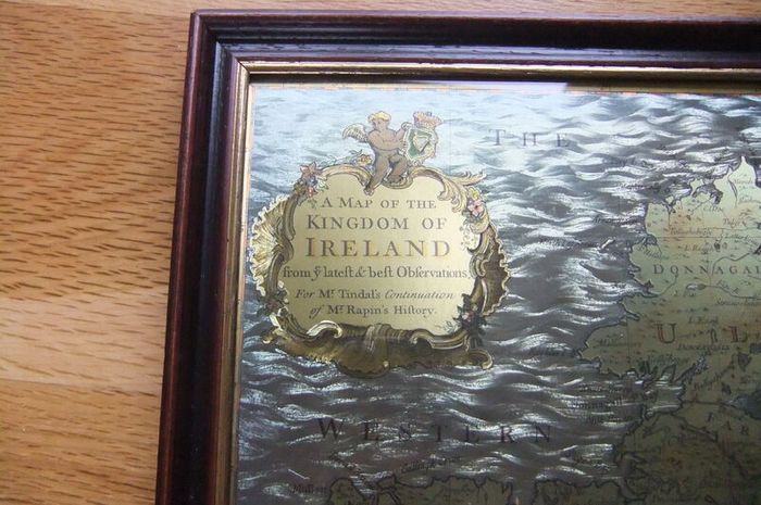 Map Kingdom of Ireland from Mr. Tindal's Continuation of Mr. Rapin's History".