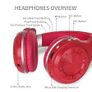 BLUEDIO Wireless Bluetooth 4.1 Headphones with Mic Image 3