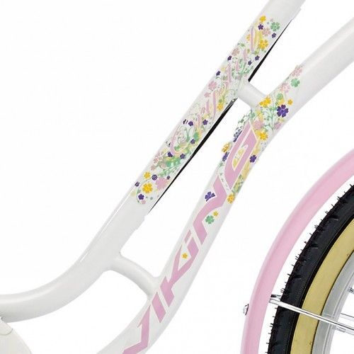 11" Viking Crystal Girls Comfort, Single Speed 20", Pearl White