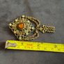 Vintage Gold Tone Filigree Tassel Brooch Image 3