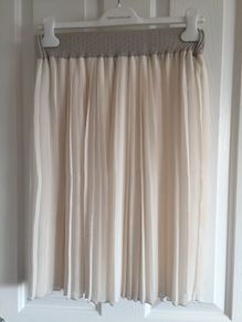 White Pleated Skirt Size 10