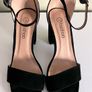 Size 7 Ladies Black Suede Heels by Boohoo Image 2