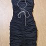 Black Ruched Dress Size 8 Image 2