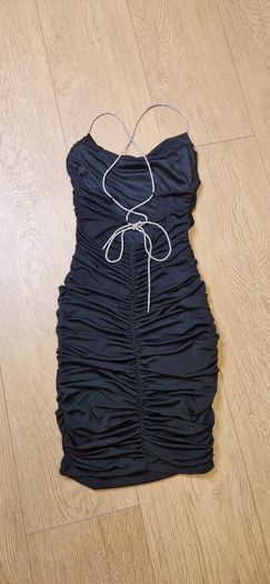 Black Ruched Dress Size 8