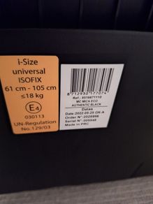 Maxi Cosi i-Size universal isofix Free