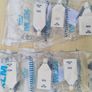 Collection of 7 porcelain miniature KLM Delft Blue houses Image 8