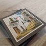 Vintage Columbia TriStar International Television Framed Miniature Art Image 4